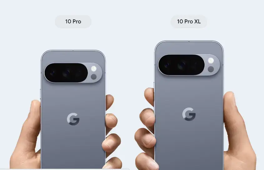 Сравнение дисплеев Pixel 10, Pro и Pro XL