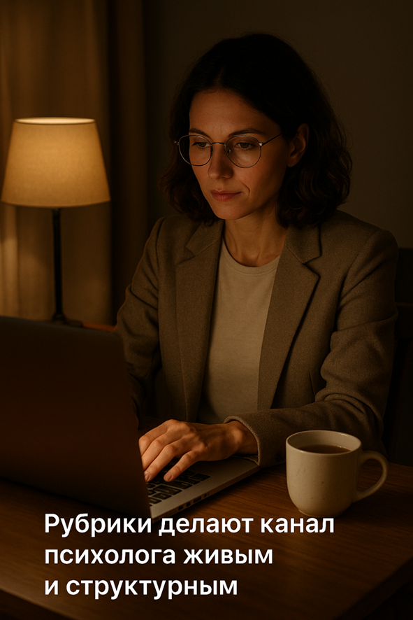 Рубрики для Telegram канала психолога: структура успешного блога