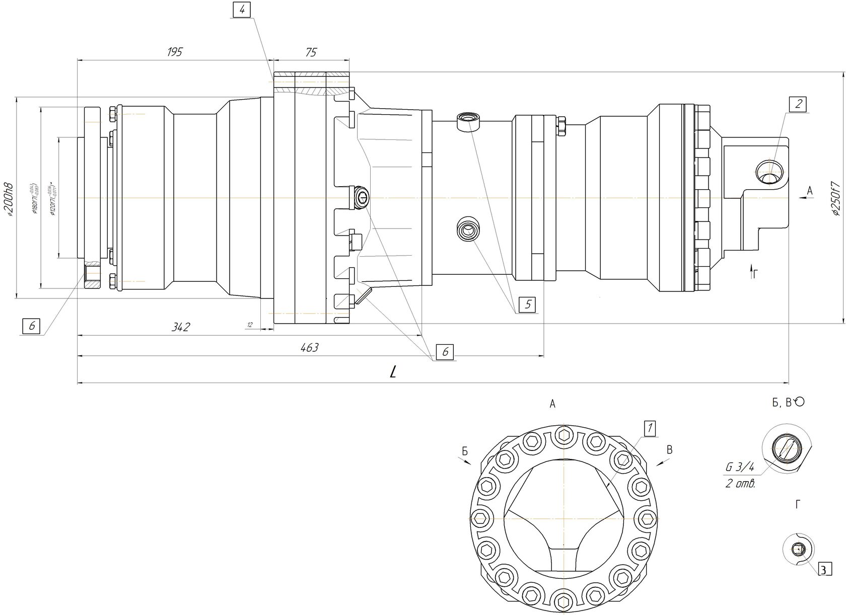 Габаритные и присоединительные размеры