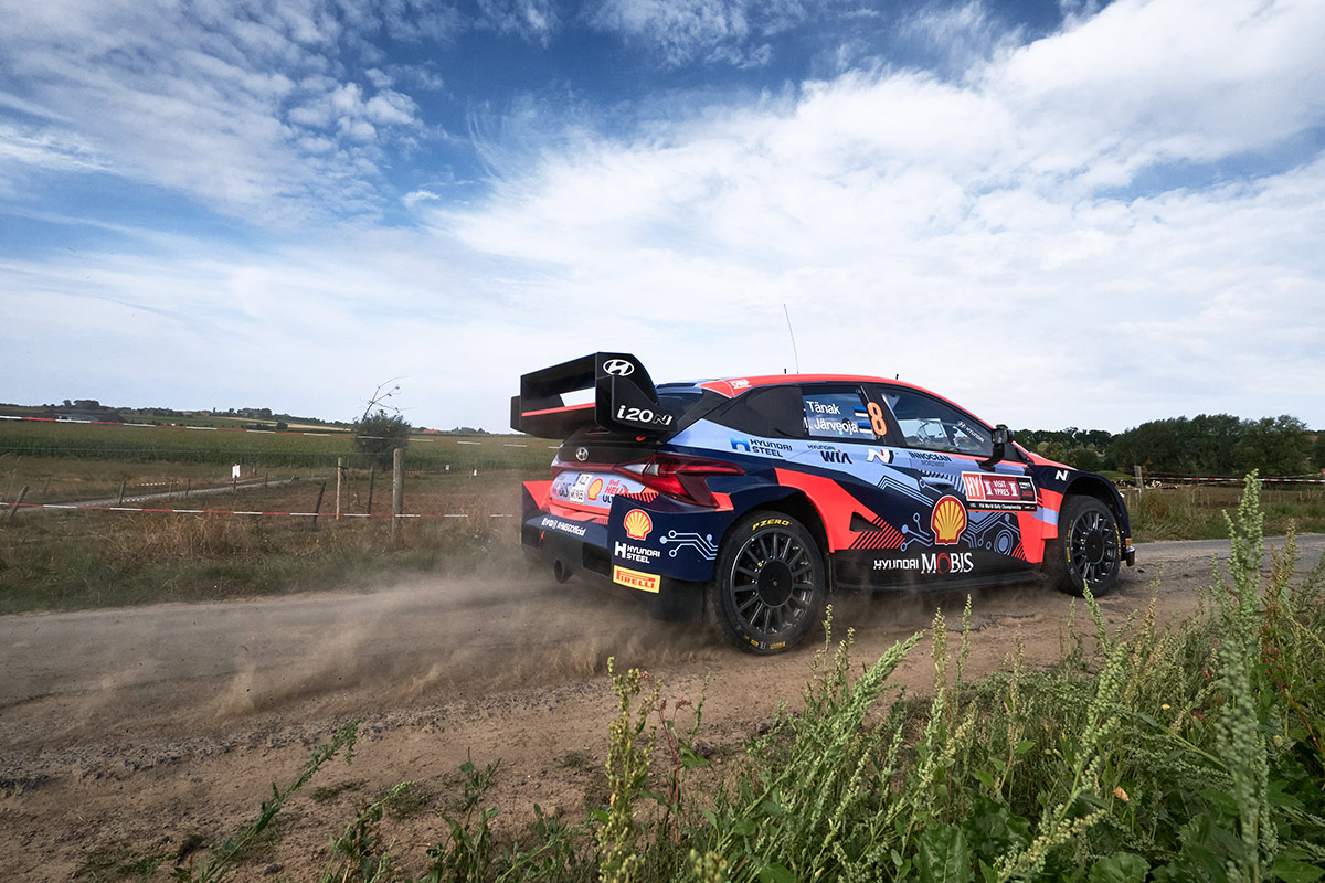 Отт Тянак и Мартин Ярвеоя, Hyundai i20 N Rally1, ралли Ипр 2022
