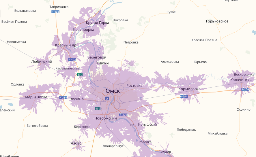 Омская область карта тавричанка