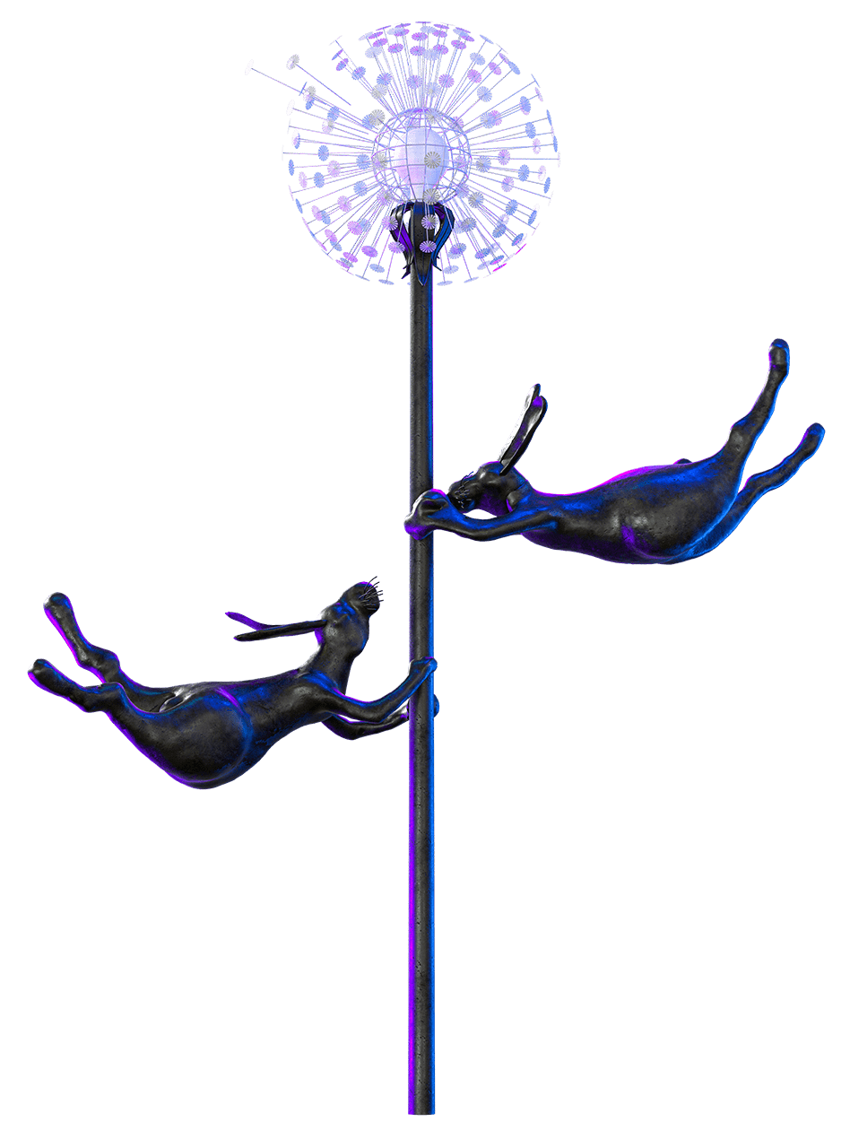 Зайцы на одуванчике, Кировская область, Киров