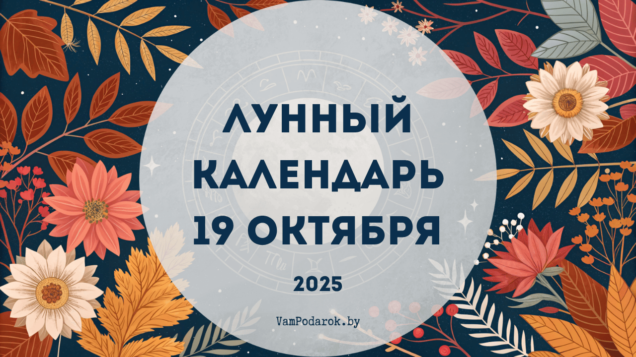 Лунный календарь на 19 октября 2025 года