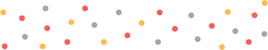 полька-дот паттерн красный желтый серый