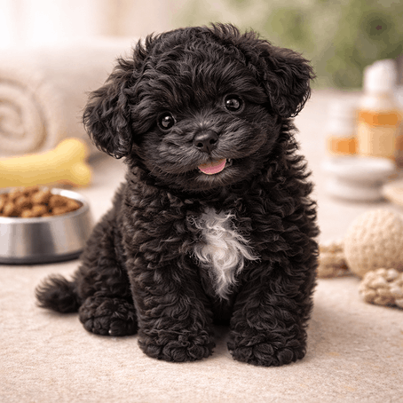 Фото щенок мальтипу цвет черный