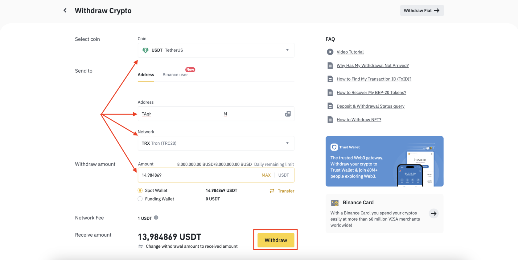 How To Transfer Cryptocurrencies Between Binance And ByBit