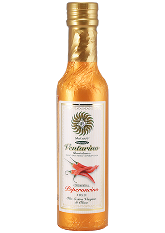 Масло оливковое с перцем чили, ВЕНТУРИНО, медная фольга 250мл