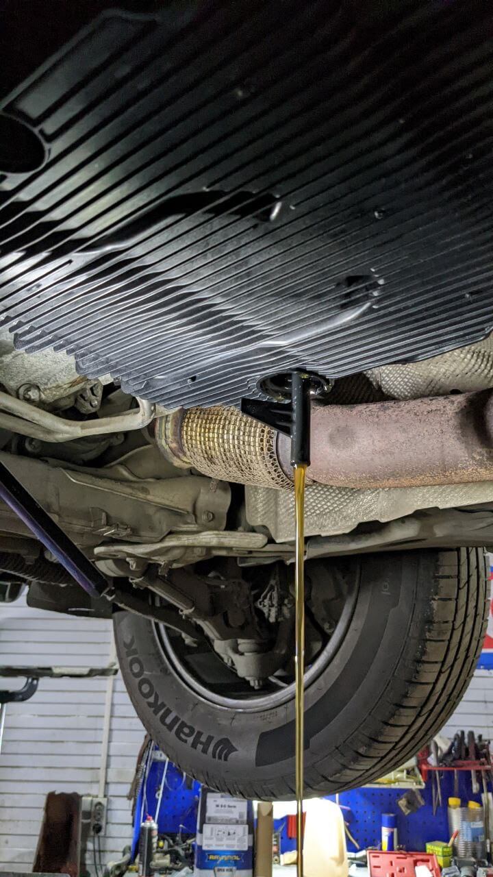 Выставление уровня масла 9G-TRONIC