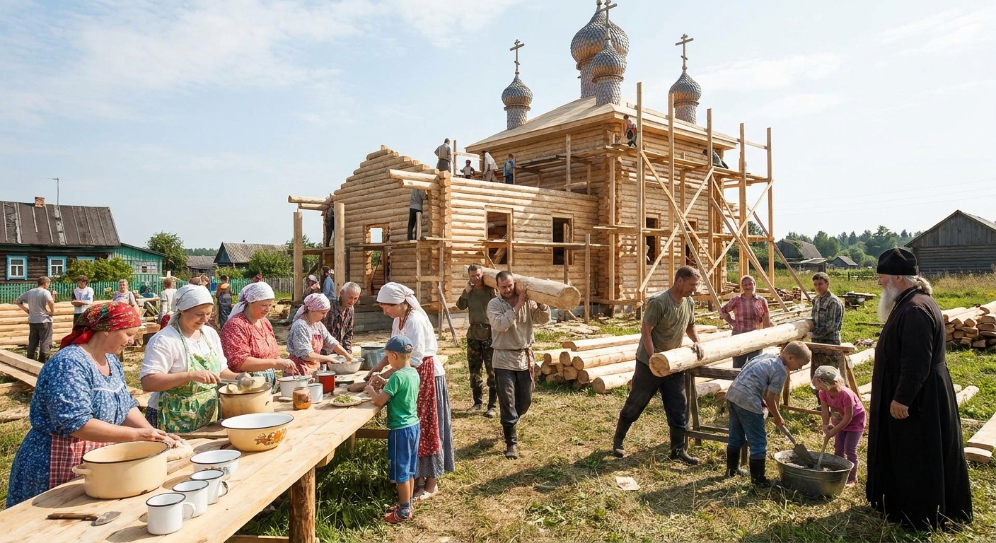 Как община участвует в строительстве церкви
