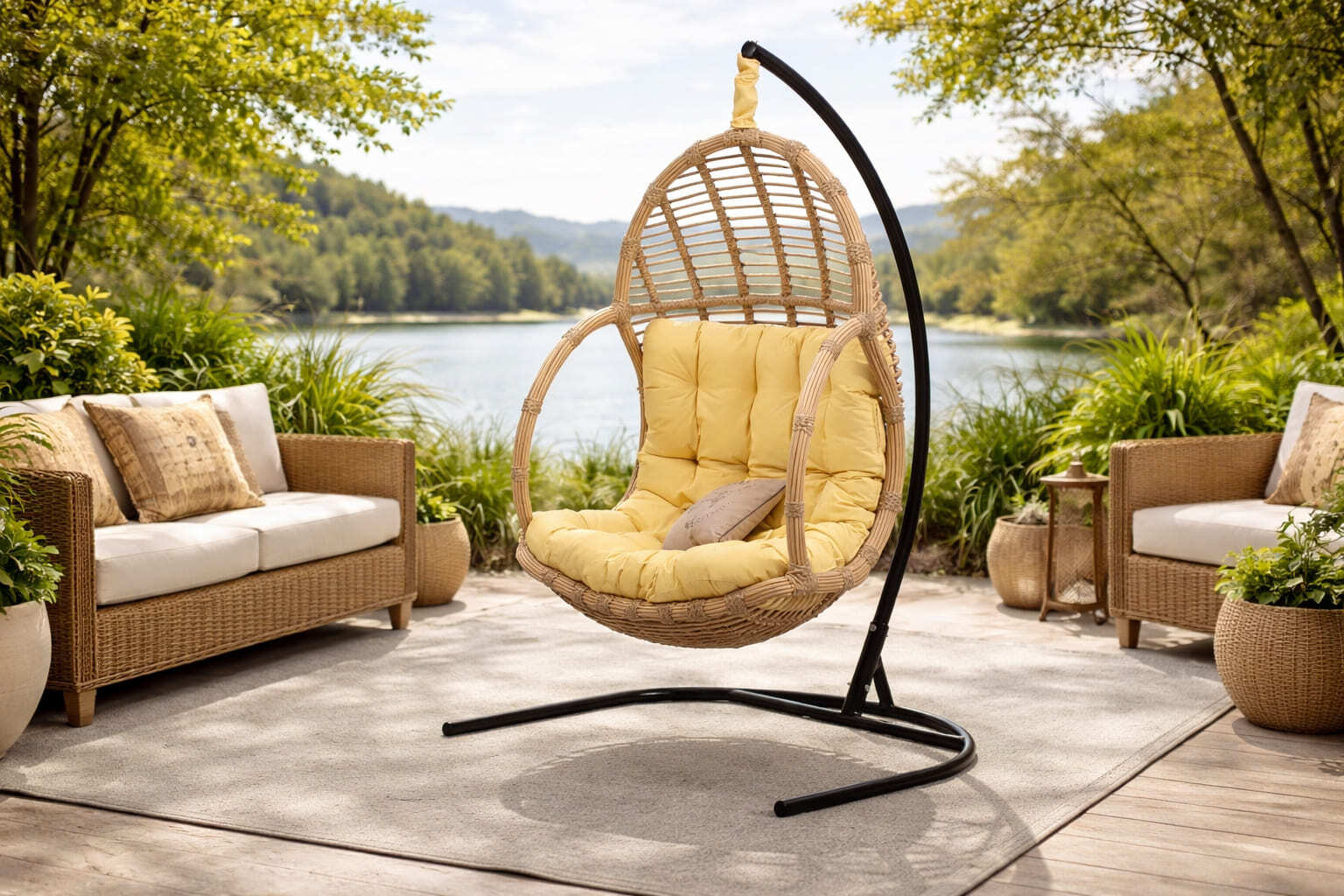 Подвесное кресло Malacca в интерьере