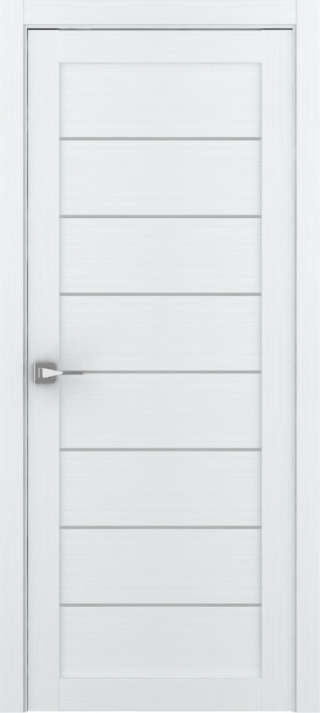 Дверь межкомнатная Eco Light 2125 остекленная цвет Велюр Белый