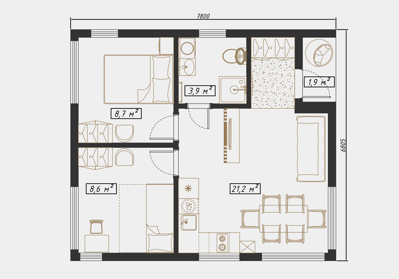 Модульные дома в Лабинска планировка