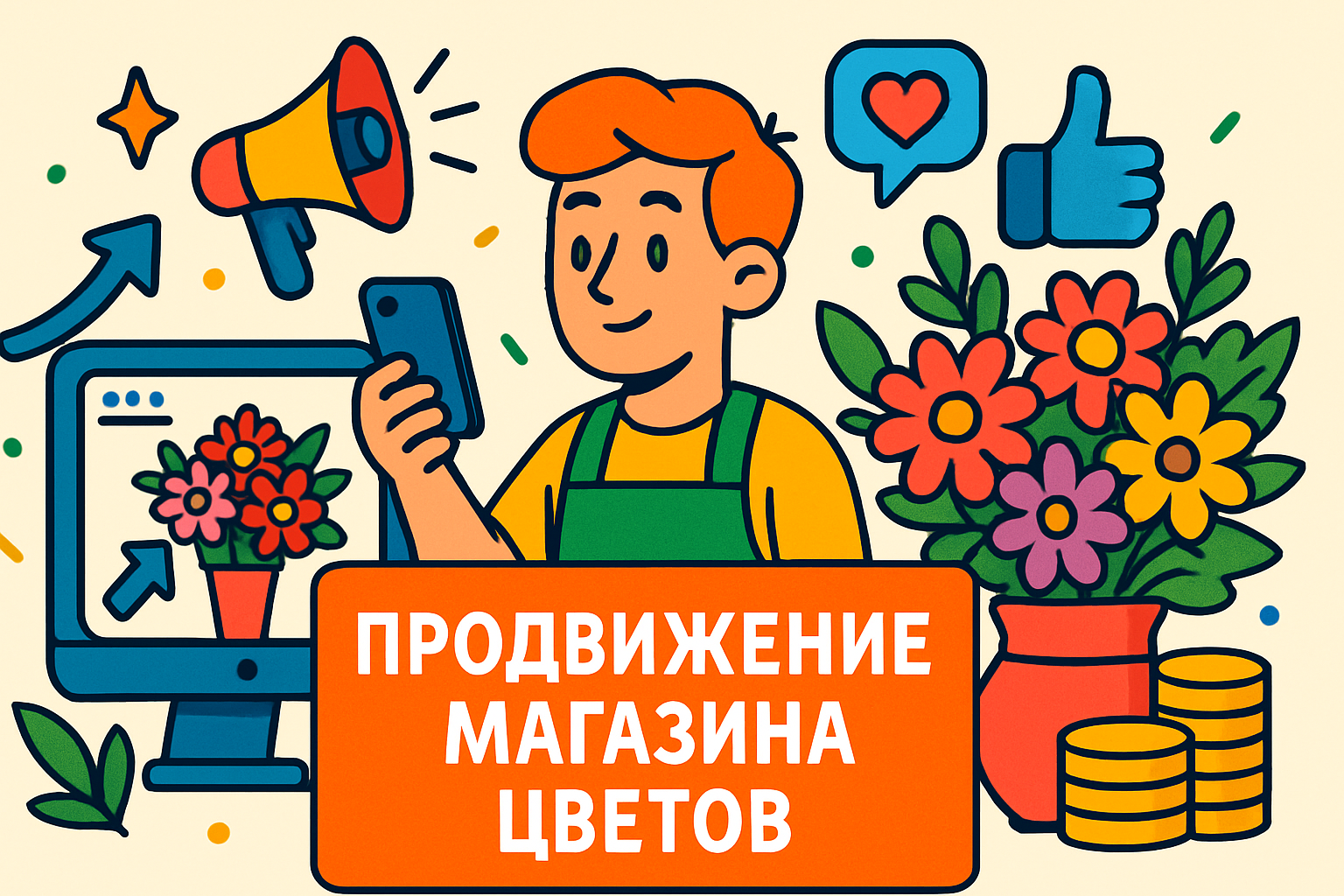 продвижение цветочного магазина