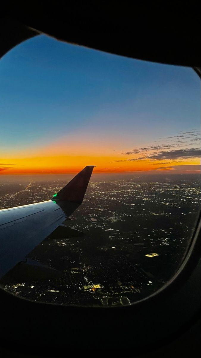 plane window view