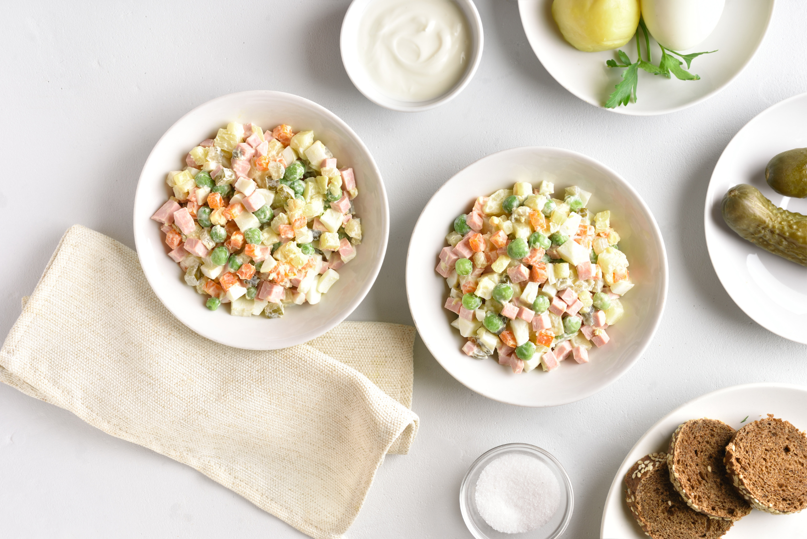 Италия. Русские салат