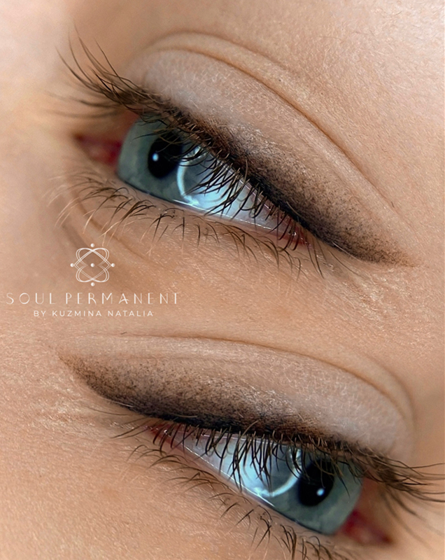 перманентный макияж стрелки с растушевкой фото