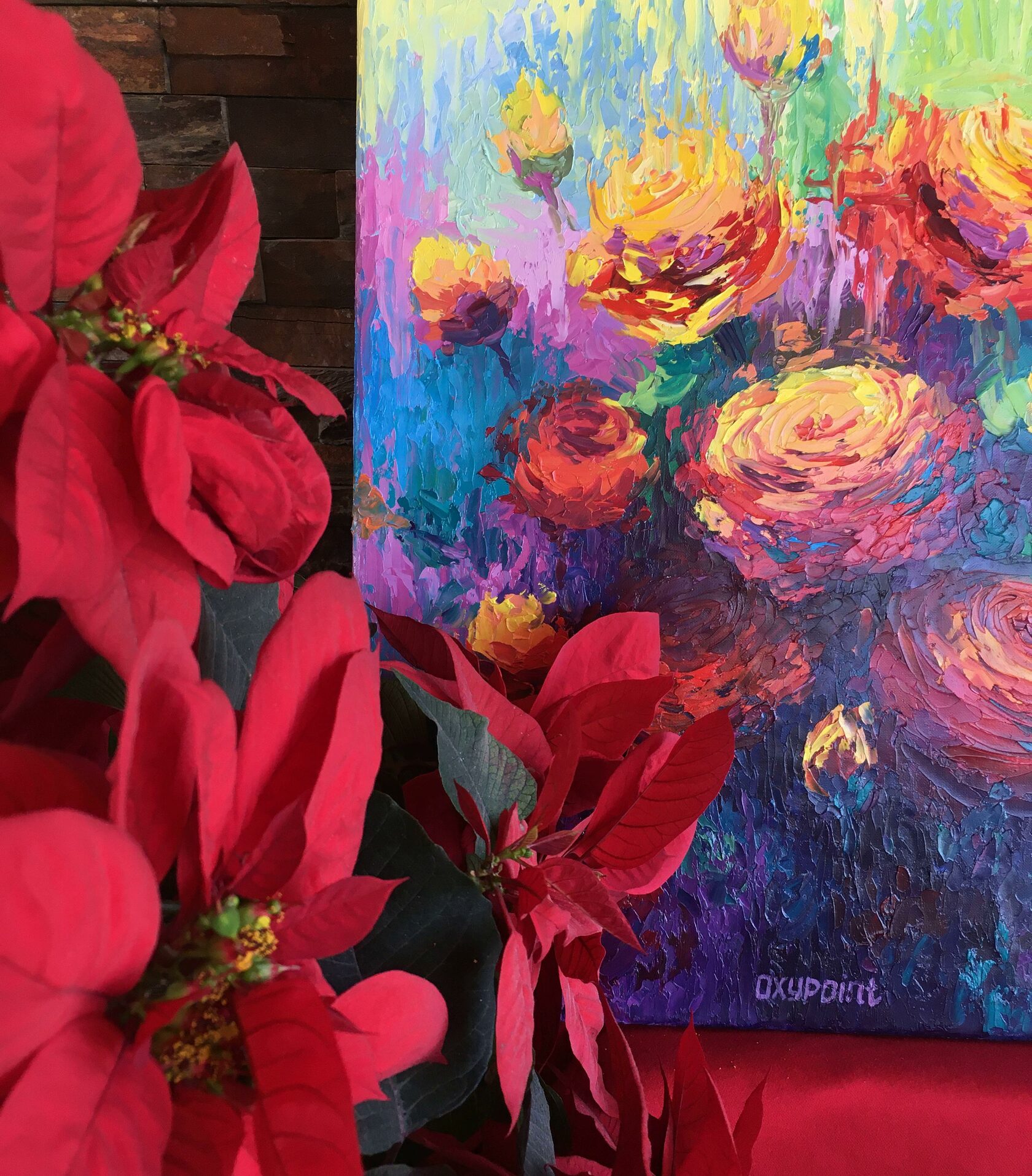 flower rose painting 