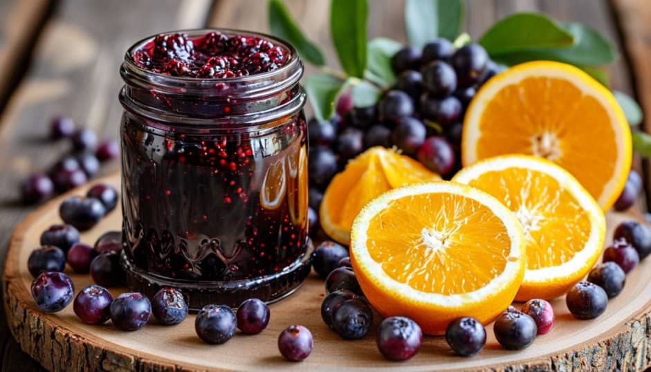 Варенье из черноплодной рябины с апельсином