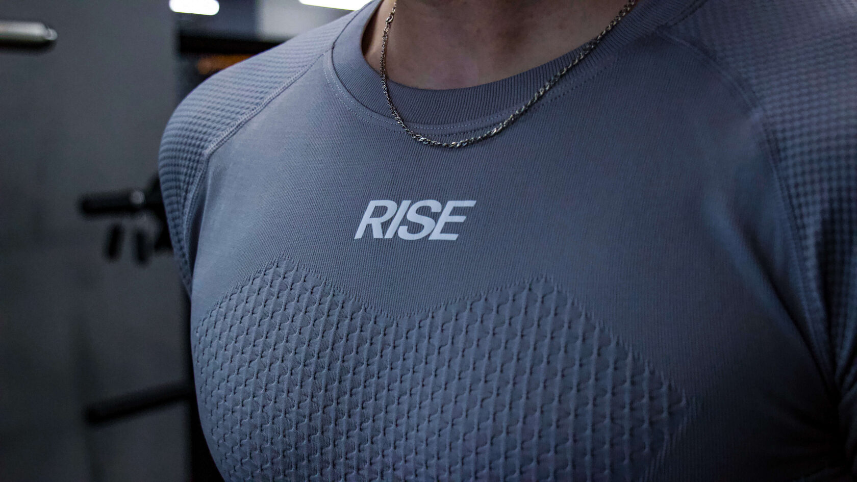 Футболка Rashguard Rise серая мужская спортивная