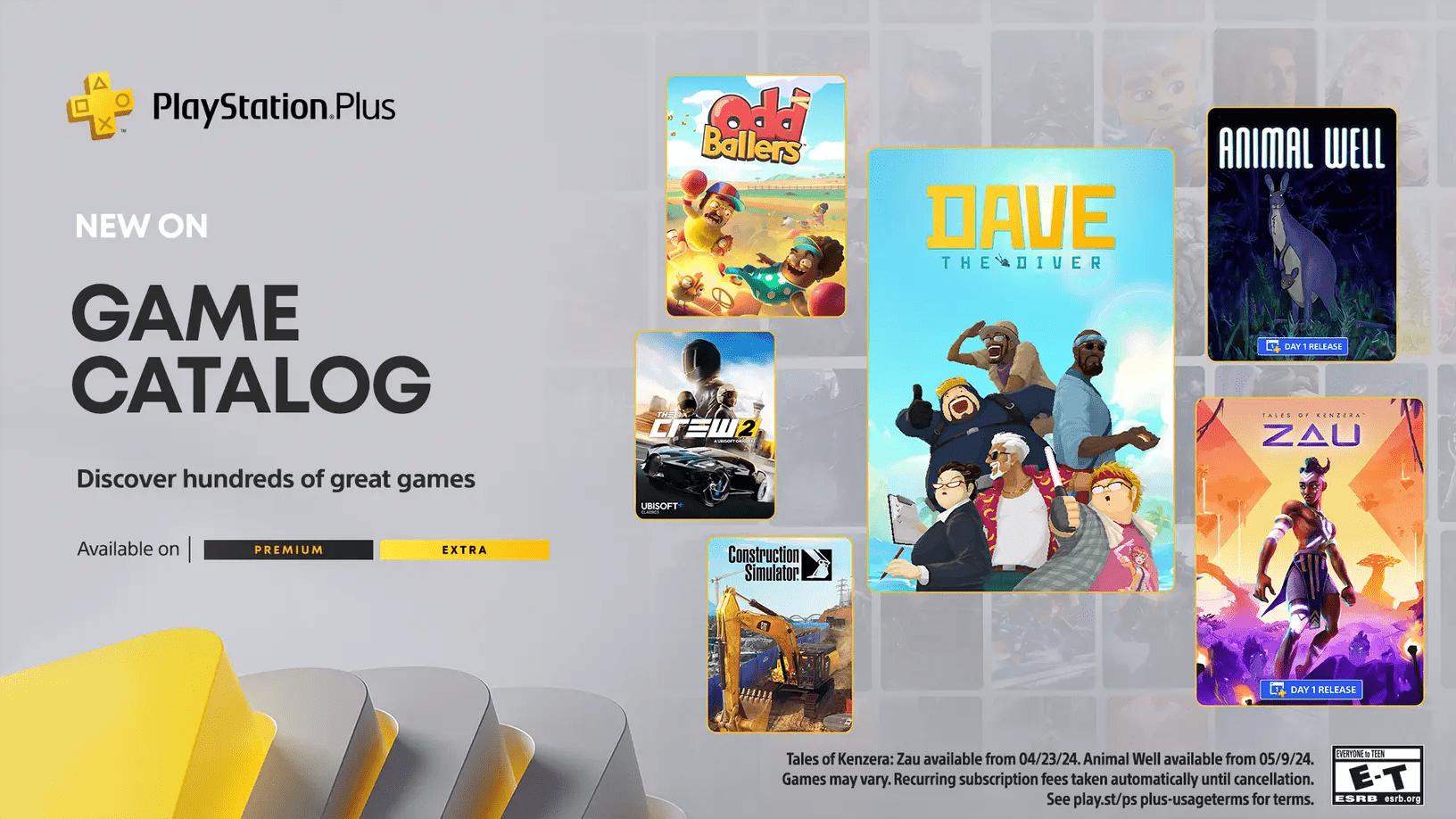 Каталог игр PlayStation Plus за апрель: Dave the Diver, Tales of Kenzera:  Zau, The Crew 2 и другие