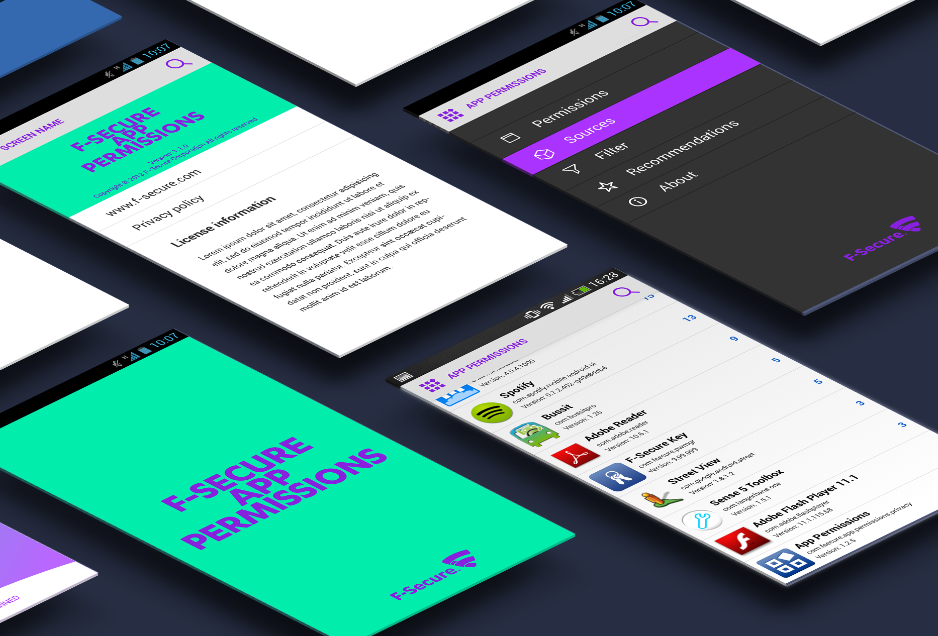 a sketch features mobile application design based on material design system