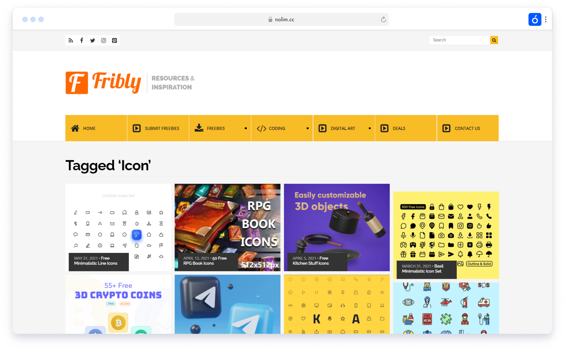 Скриншот был взят с библиотеки бесплатных иконок Tilda Icons