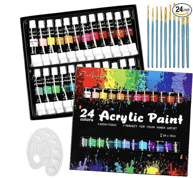 Ohuhu Acrylic Paint Set for Beginners with Tutorial