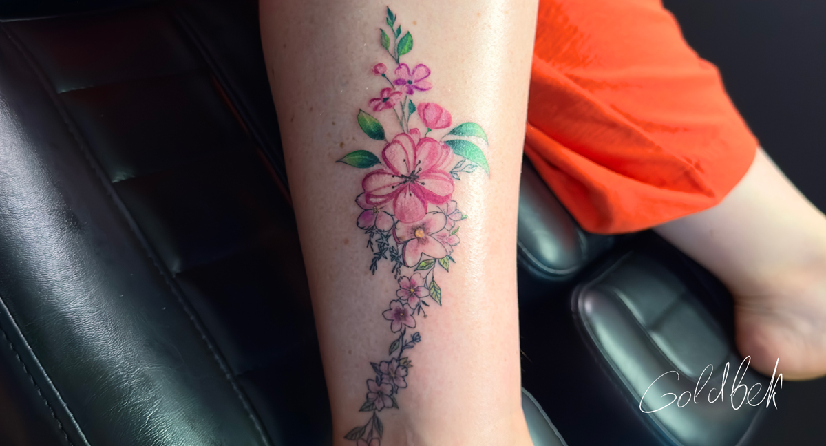 Maderense Flowers Tattoo