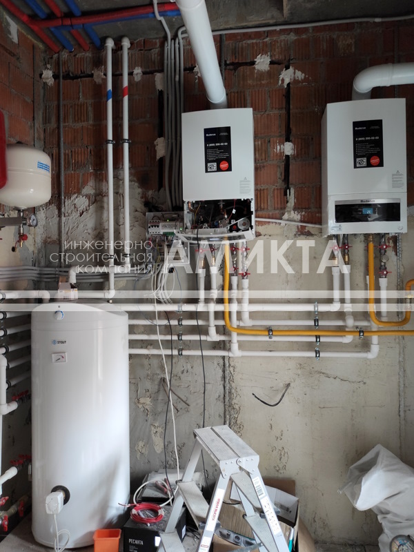 Пример работ - каскад их двух газовых котлов