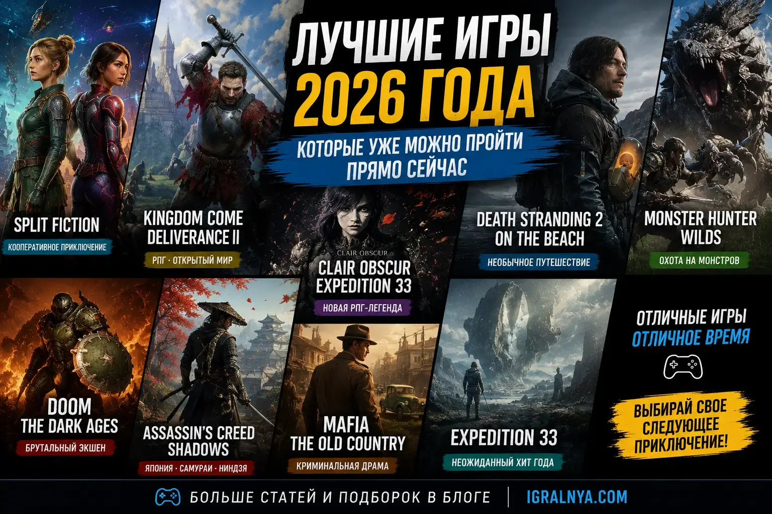 Лучшие игры 2026 года, которые уже вышли