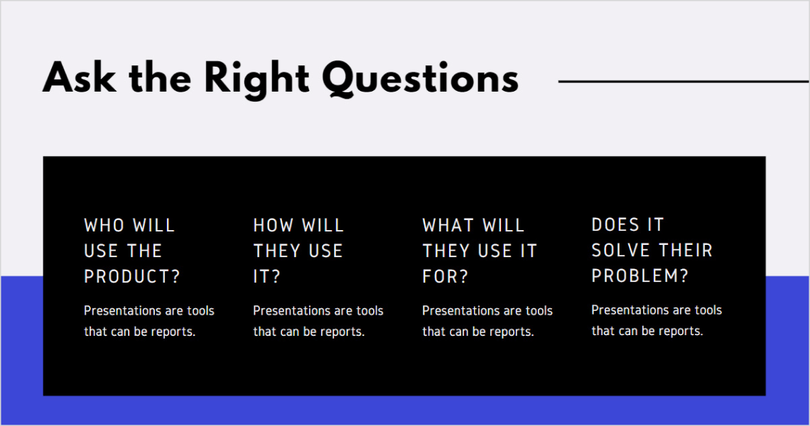 ask the right questions