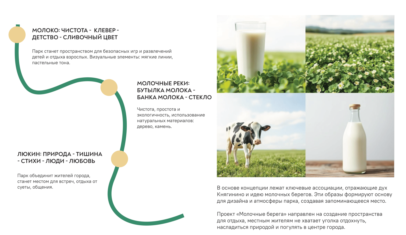 концепция основывается на объединении главных смыслов