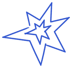 взрыв нарисованный синим карандашом