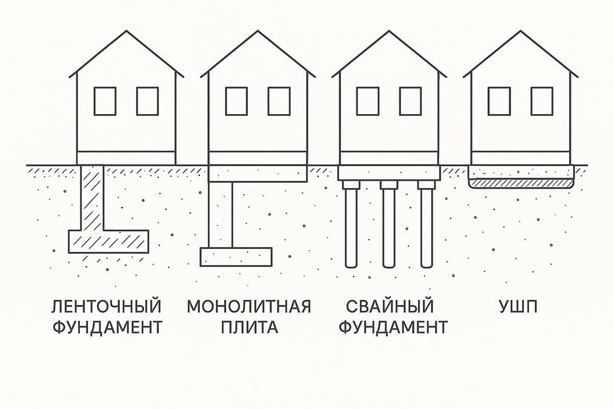 Виды фундаментов для частного дома - какой выбрать? Плюсы и минусы