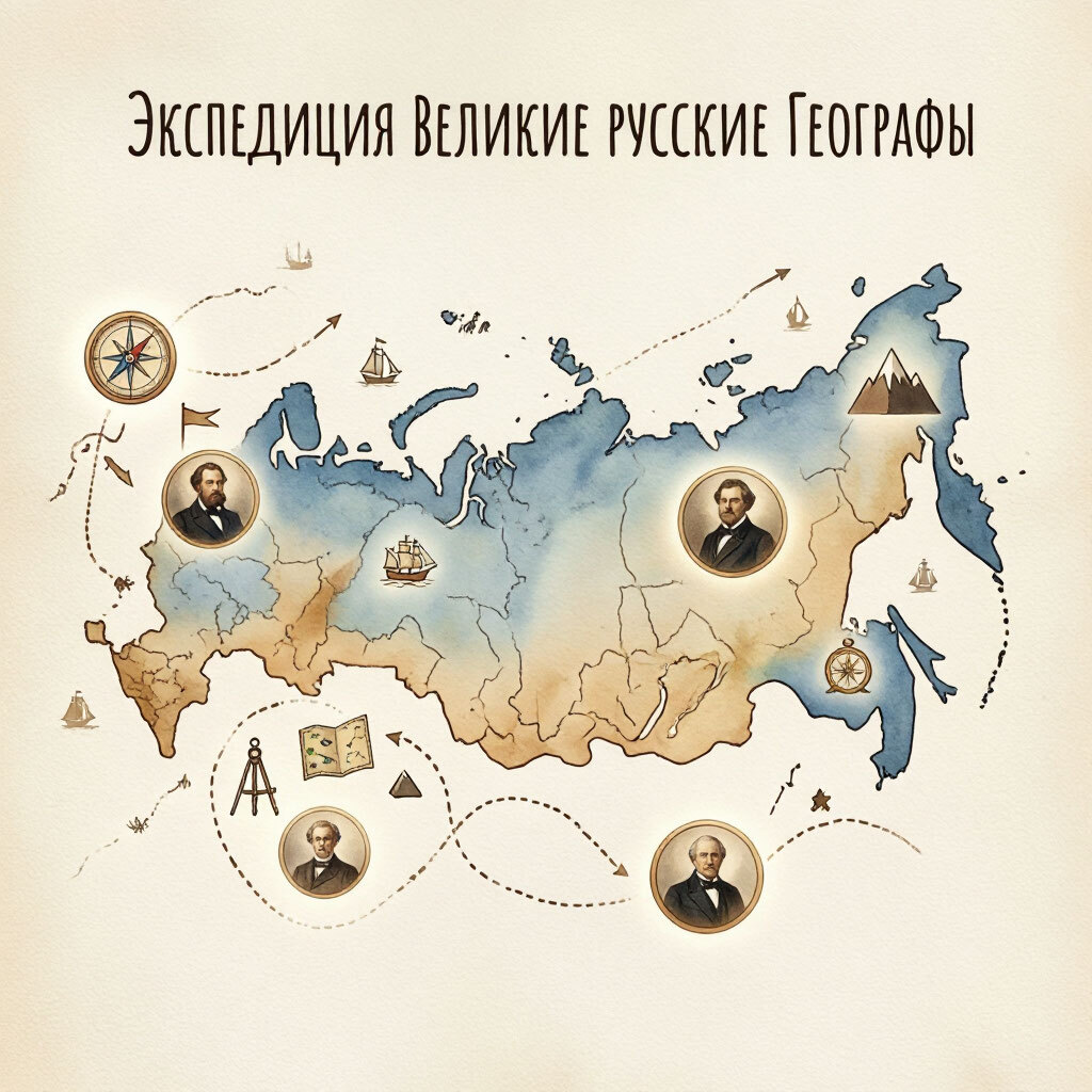 Карта экспедиции