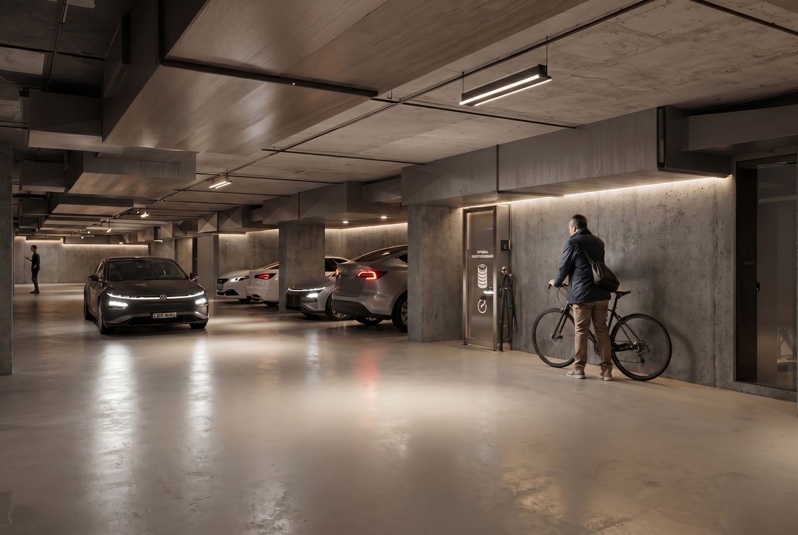 Large underground parking – Zen Gardens, Bar