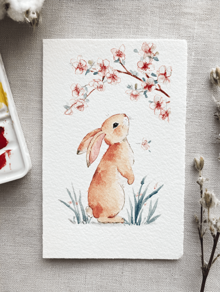 10 простых идей для весенней акварельной живописи для начинающих 21