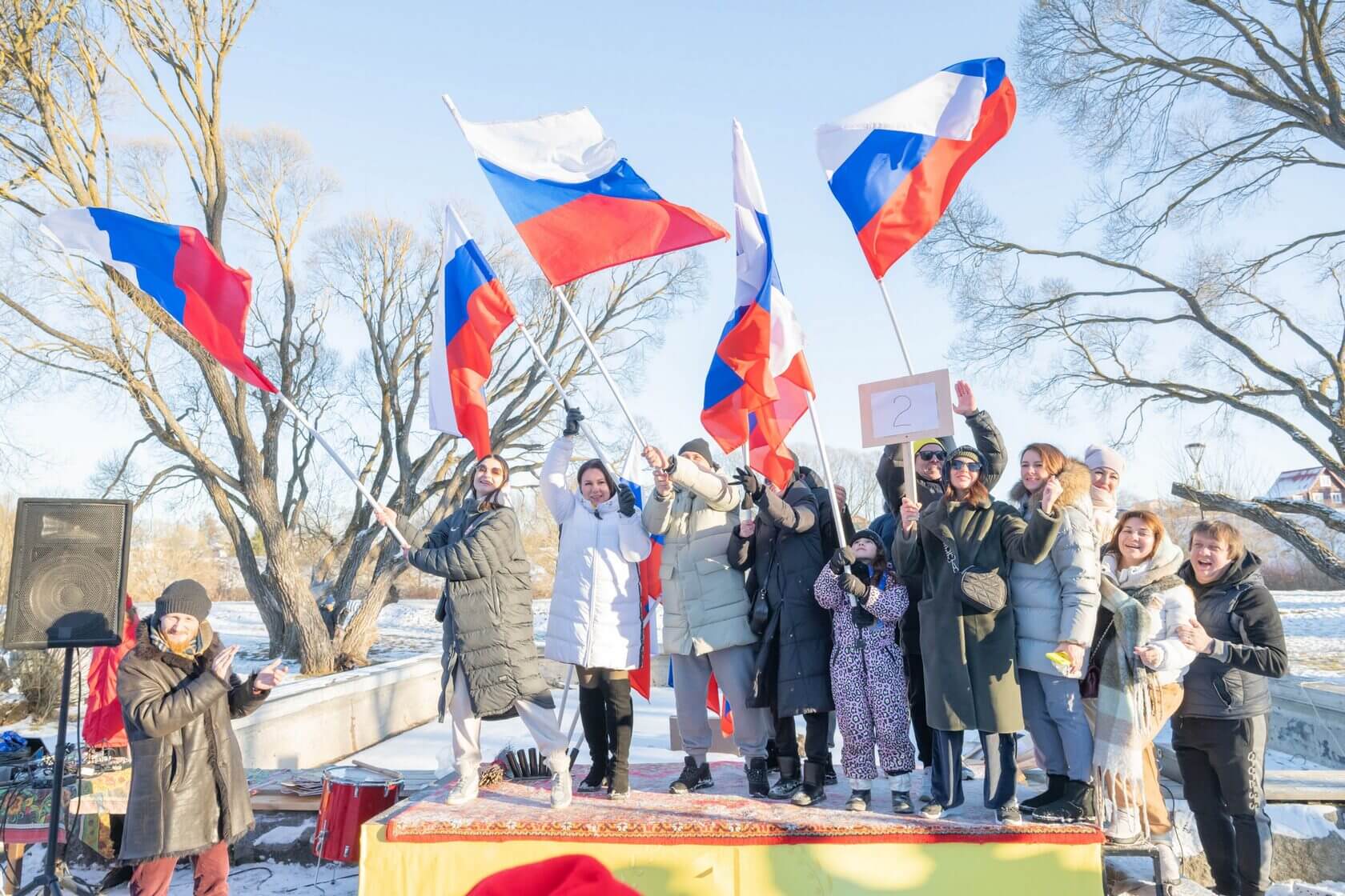 Участники новогоднего фестиваля Спортволны