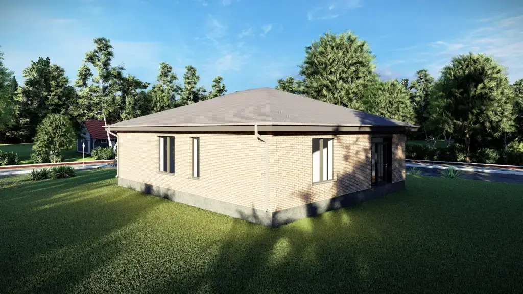 Индивидуальный одноэтажный дом 111 м²: изображение 2