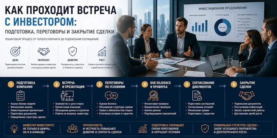 Как проходит встреча с инвестором