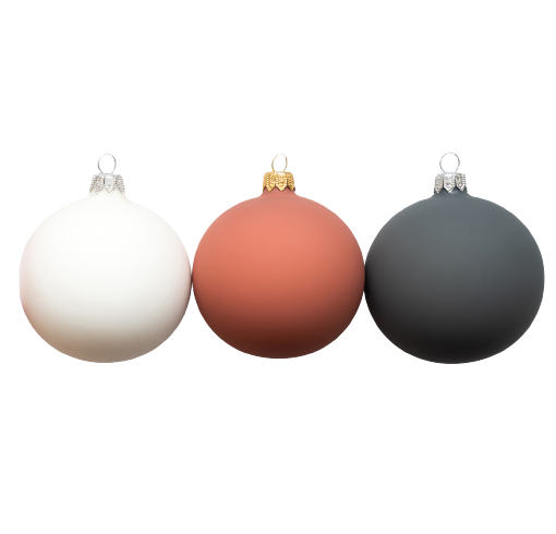 Однотонные елочные шары