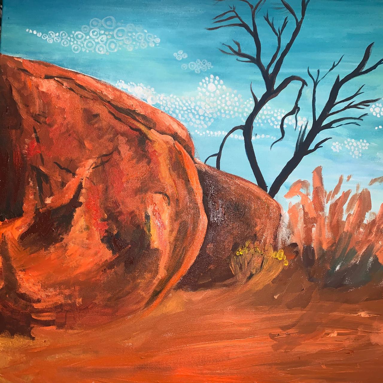Red Country painting