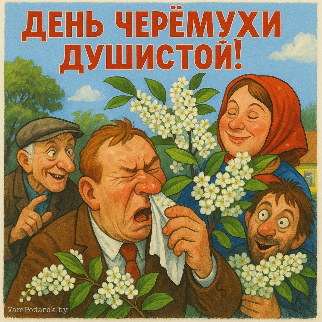21 мая - День черёмухи душистой - открытка