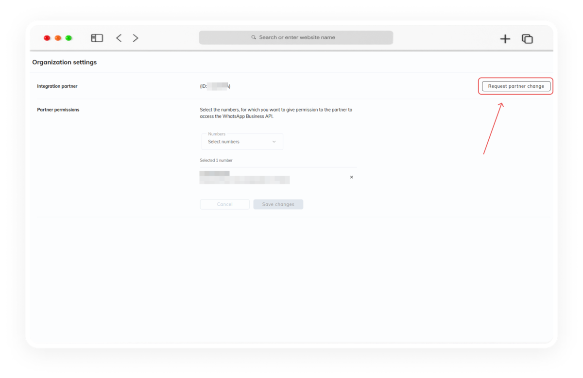 перенести WABA-номер в Radist.Online