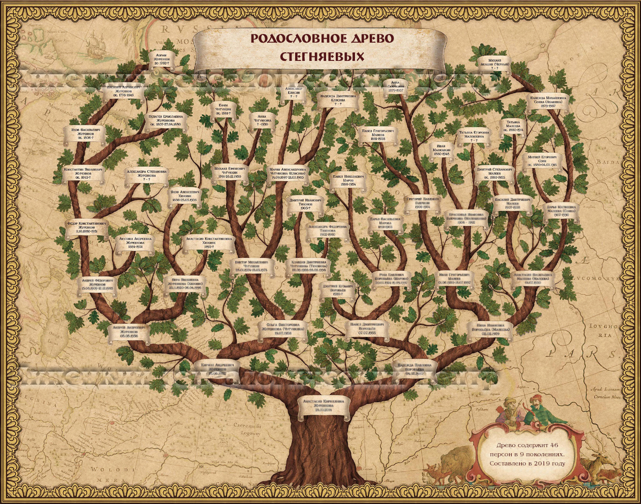 Виды генеалогических деревьев