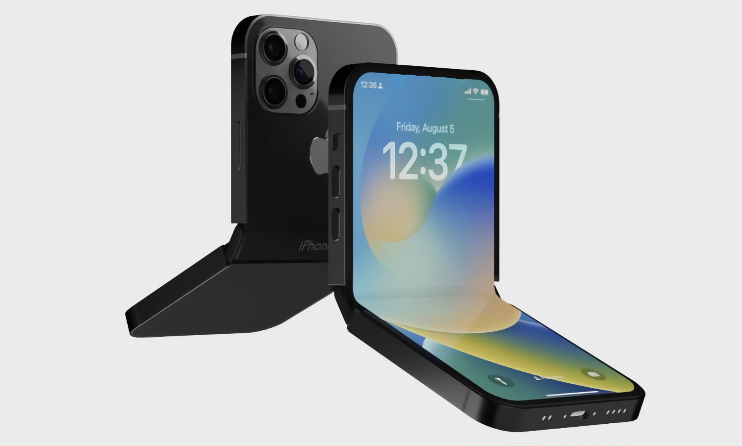 Apple, складной iPhone, разработка, презентация, гаджет