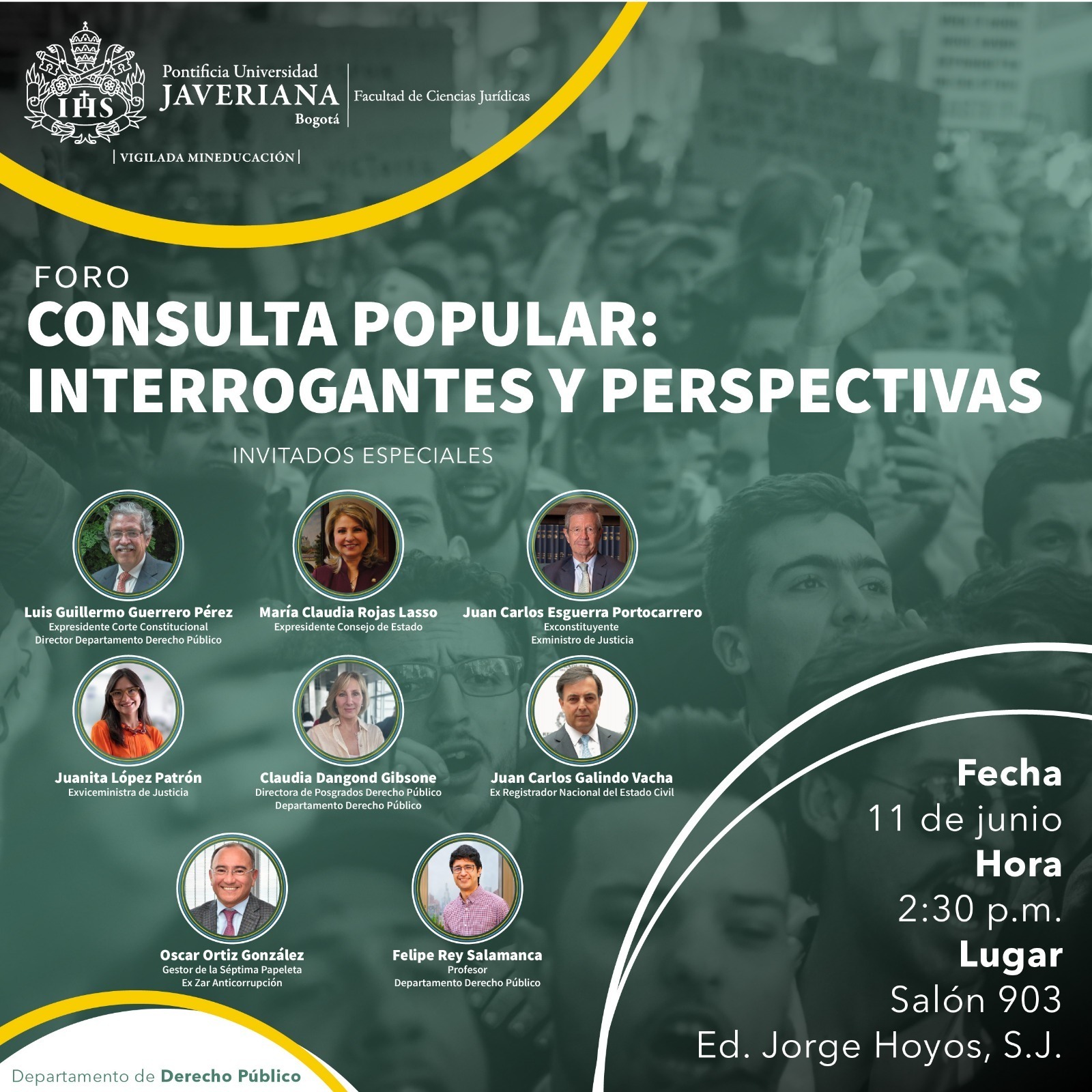 Participa en el Foro Consulta Popular: Interrogantes y perspectivas