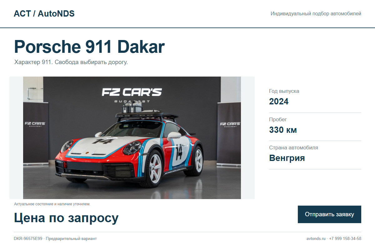 Porsche 911 Dakar DKR-96575E99