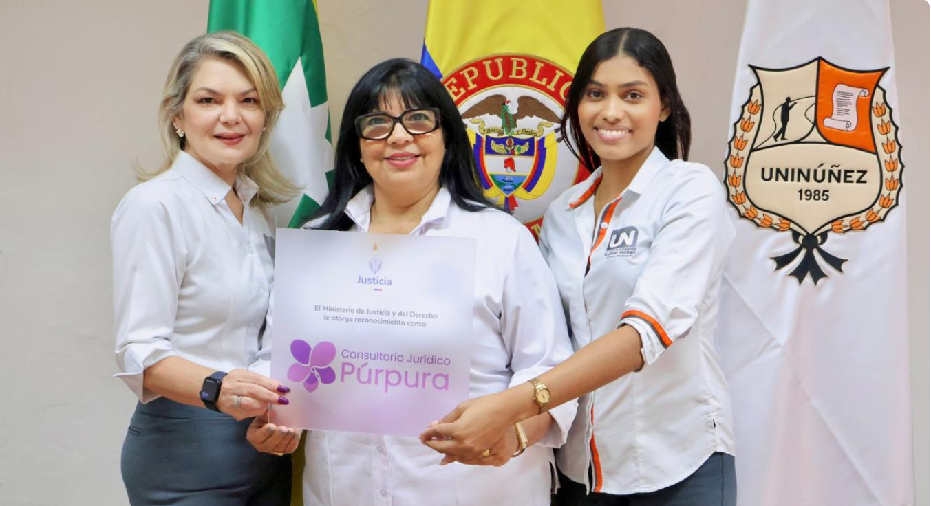 Uninúñez obtiene reconocimiento del Ministerio de Justicia como el primer Consultorio Jurídico Púrpura en Cartagena y Barranquilla