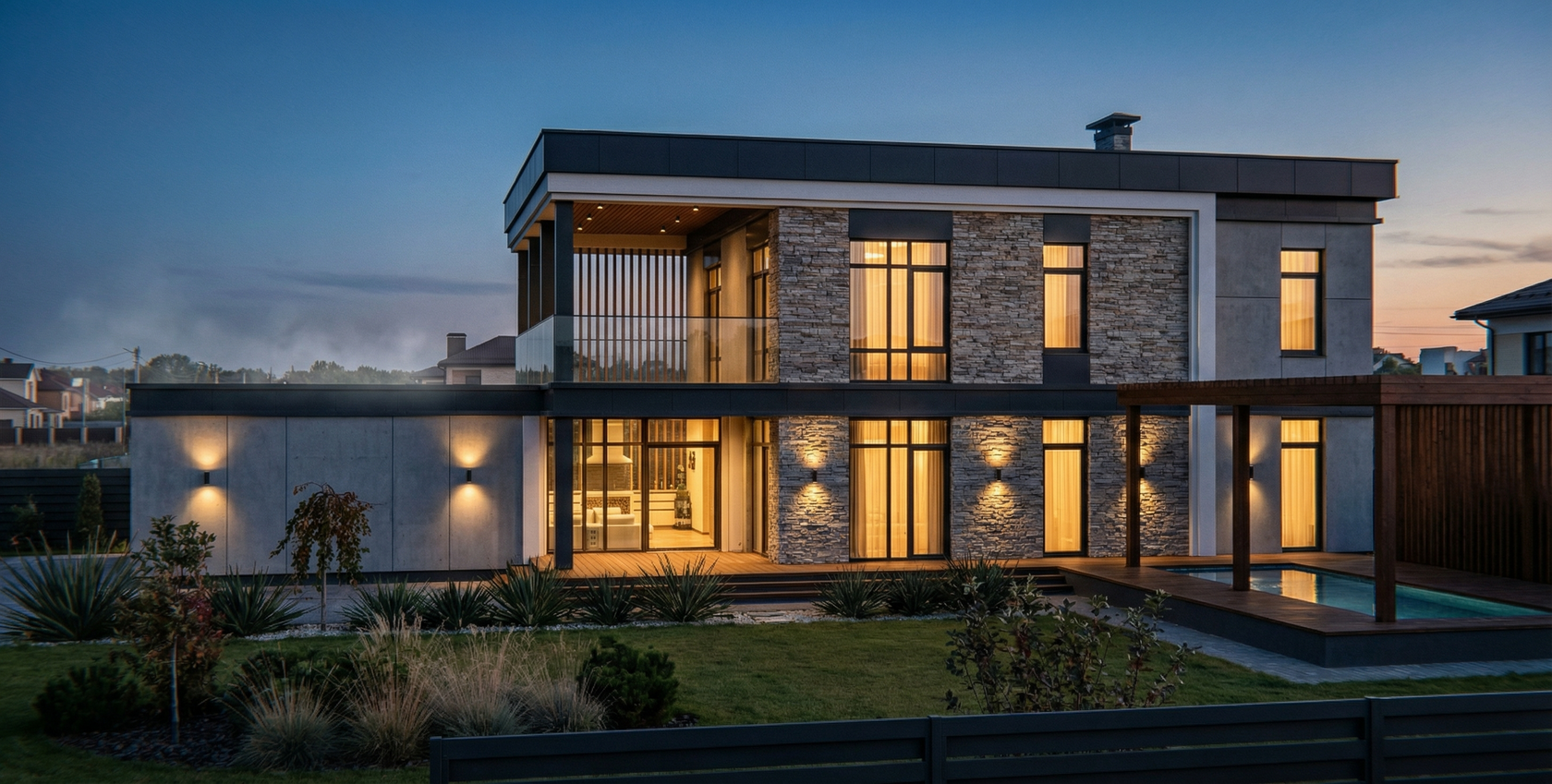 Главный фасад дома